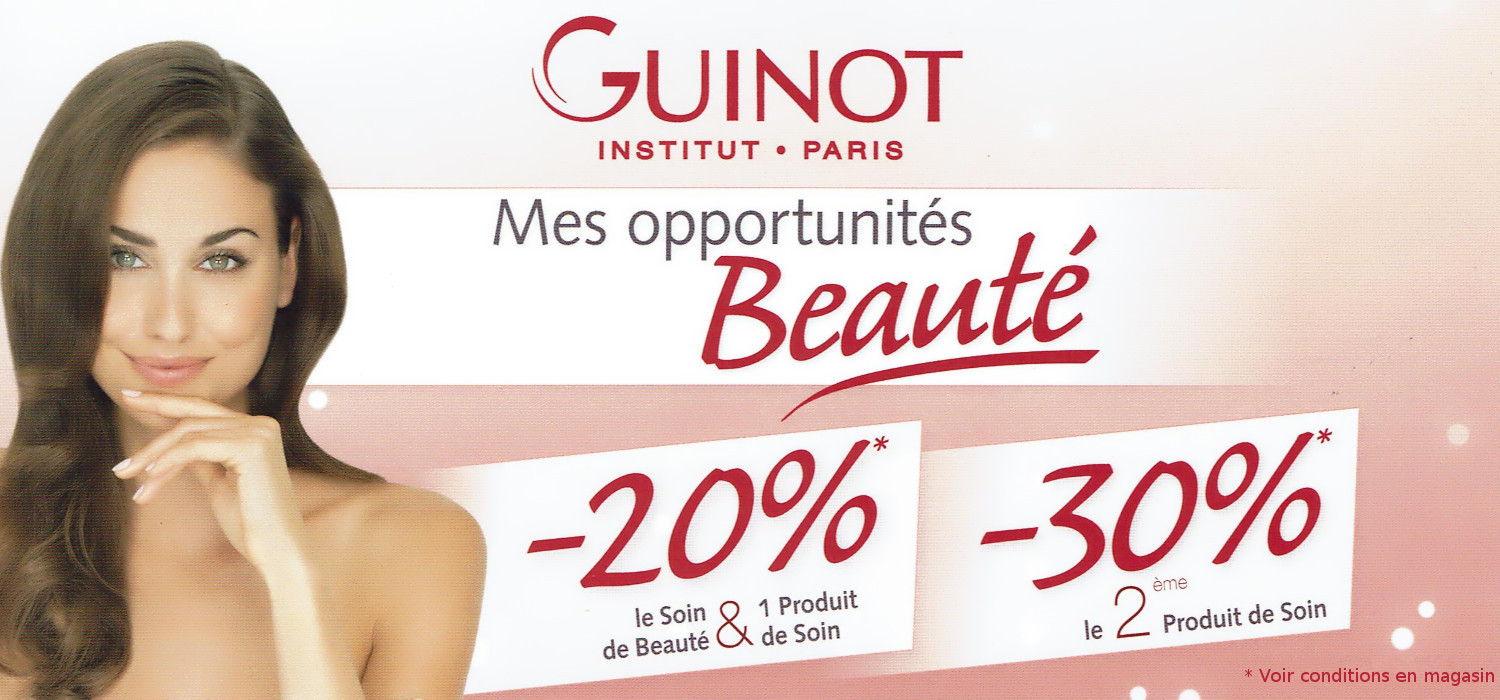 Mes opportunités Beauté : Promotion Guinot